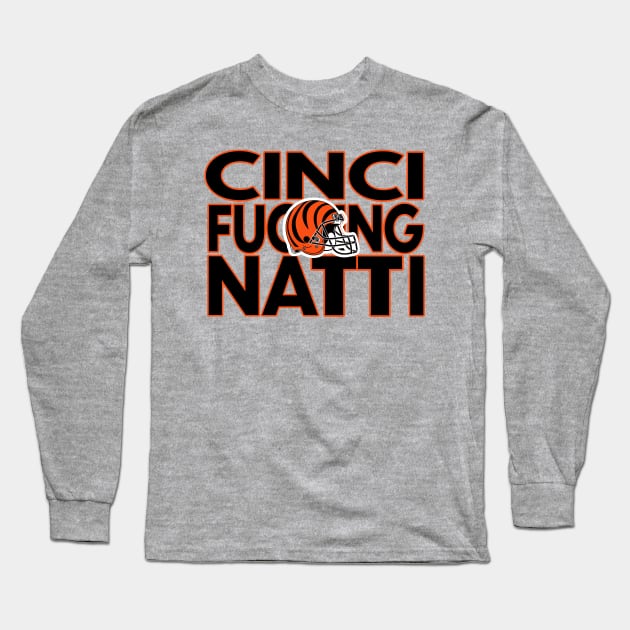 Bengals... let's go! Long Sleeve T-Shirt by MarcusCreative